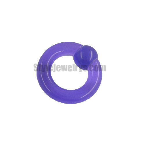 Body jewelry Nose Rings violet circle nose stud SYB330003 - Click Image to Close
